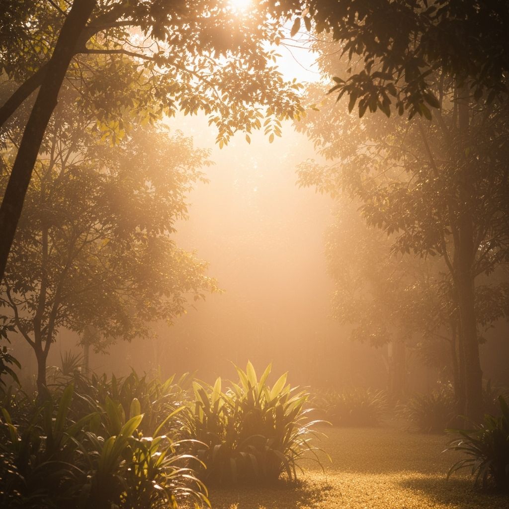 Meditation and breathing practice environment